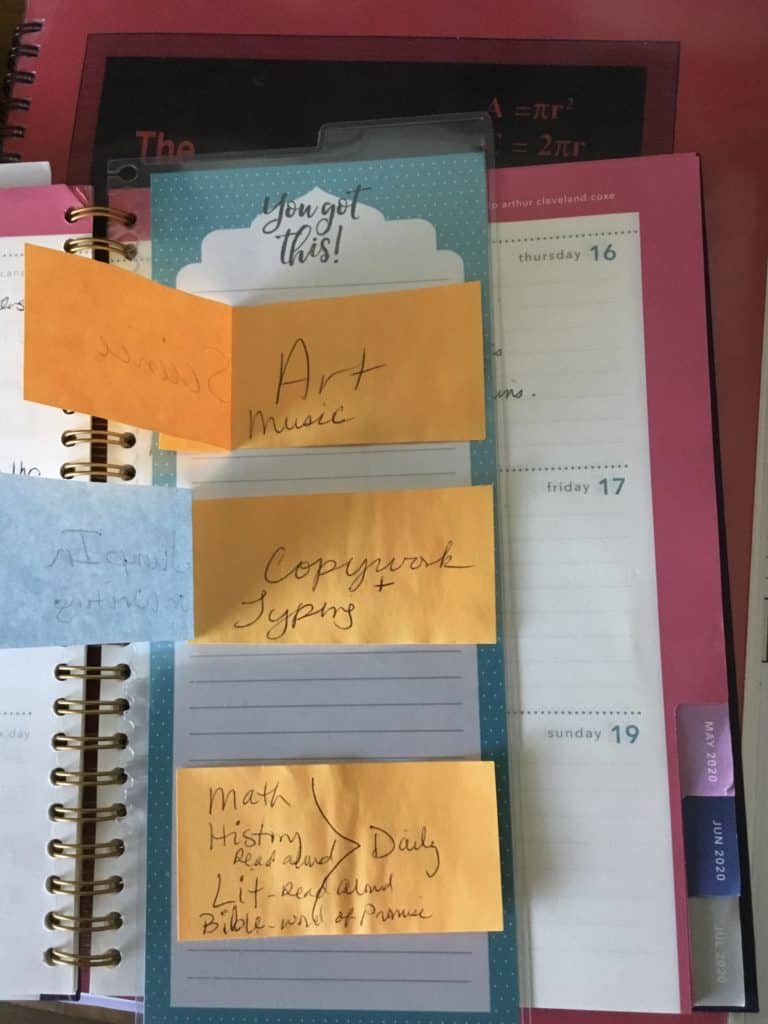 Alternate day sticky notes