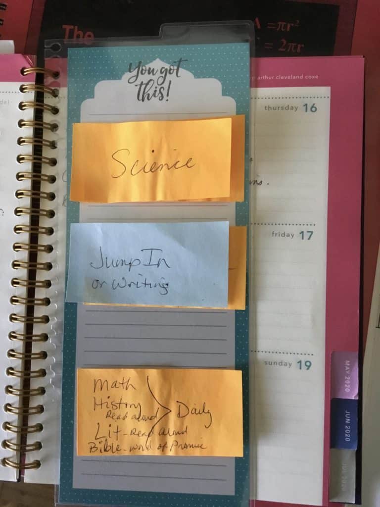 Loop schedule sticky notes