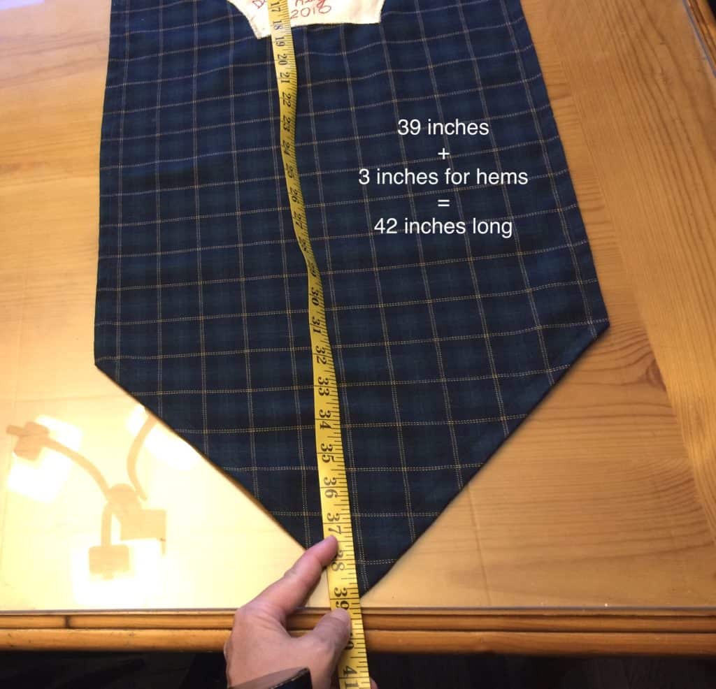 Measuring length of banner