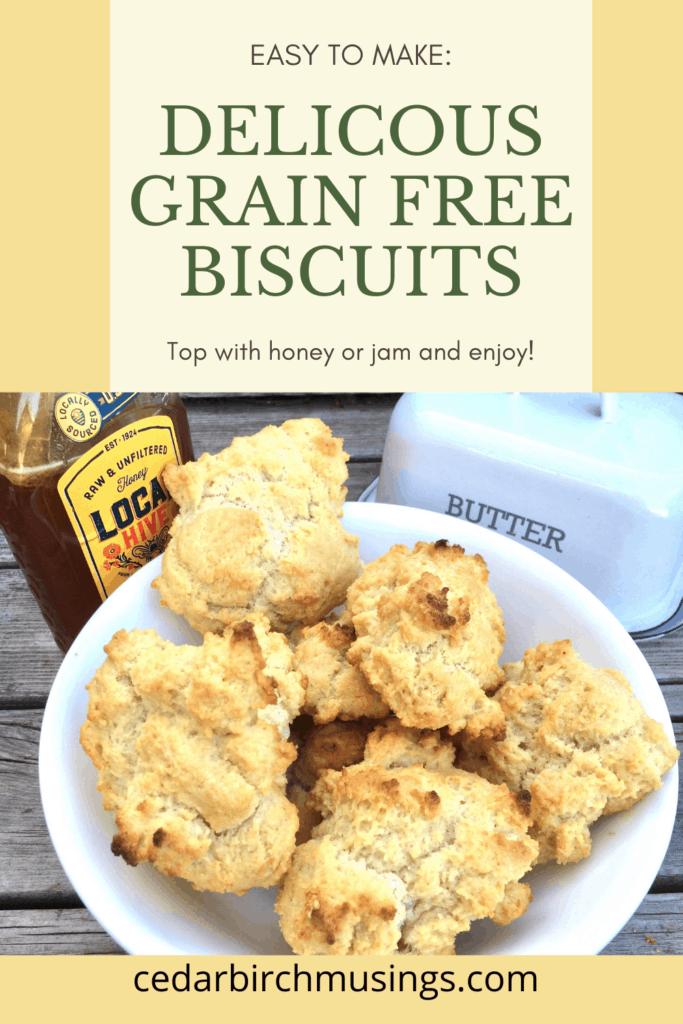 Plate of gluten free drop biscuits pin