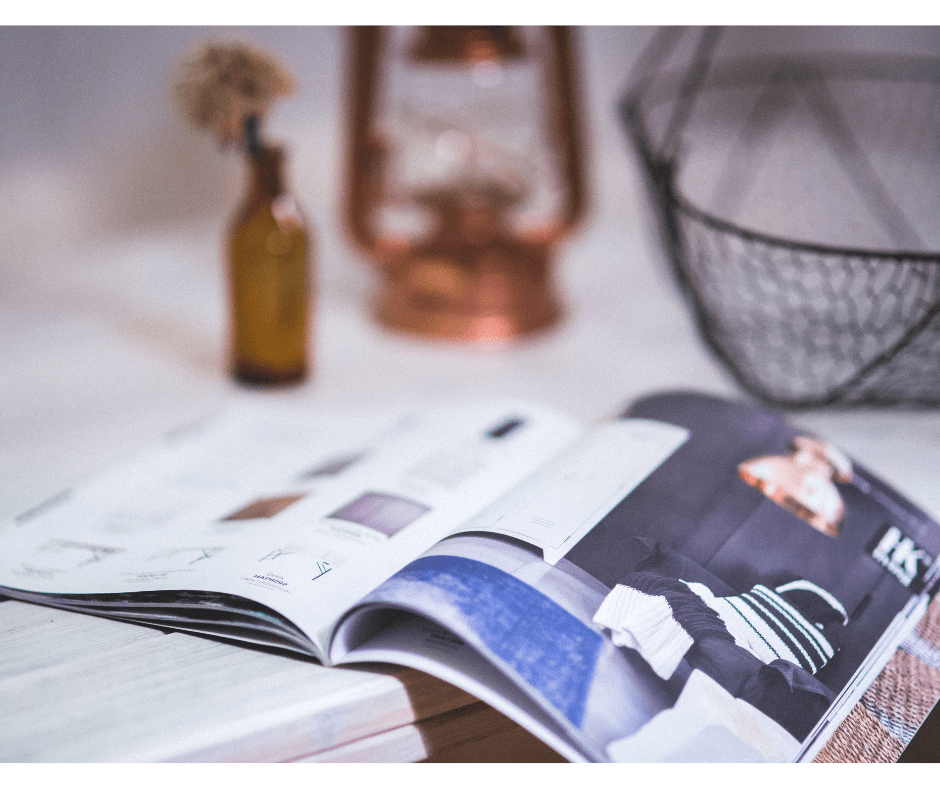 homeschool catalogs on table