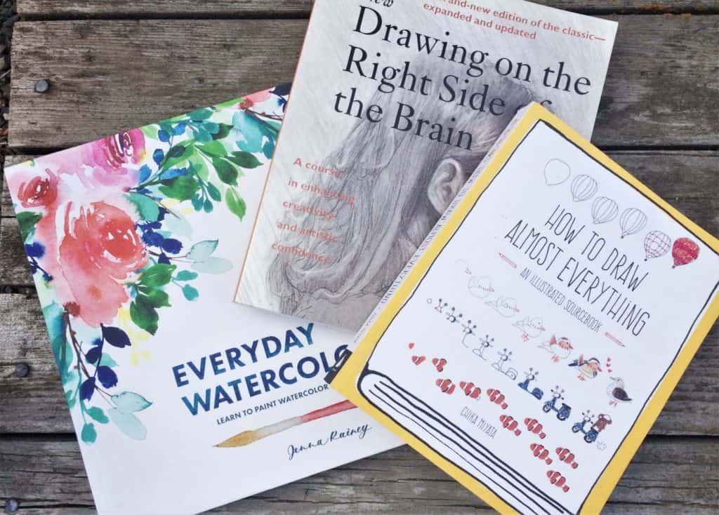 Drawing and Watercolor art books