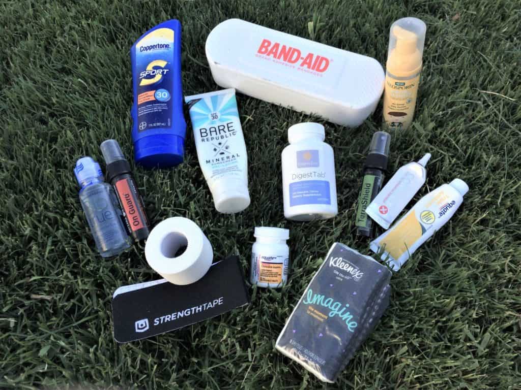 First aid items for the bin