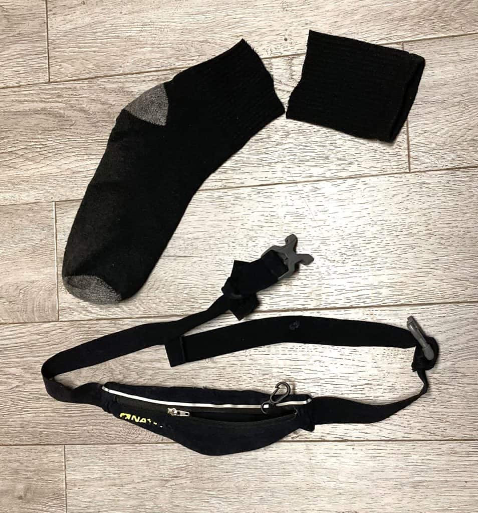 CGM sock cover and runner's belt for pump