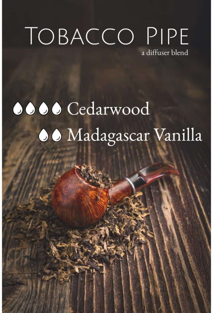 smoking pipe with tobacco leaves