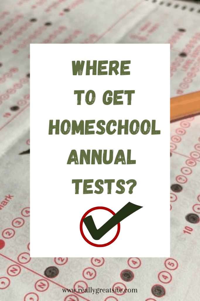 Where to get homeschool annual test? 