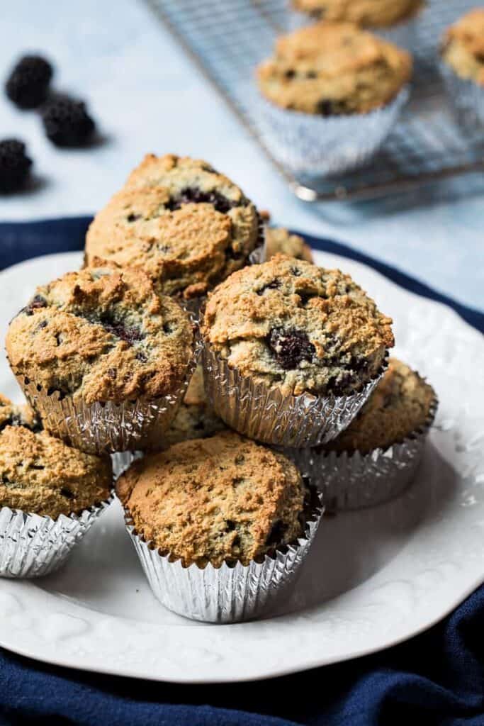 Plate of muffins