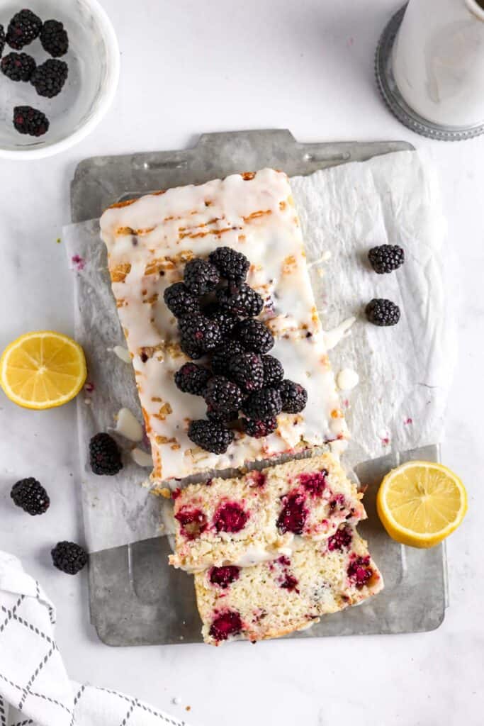 Blackberry lemon bread