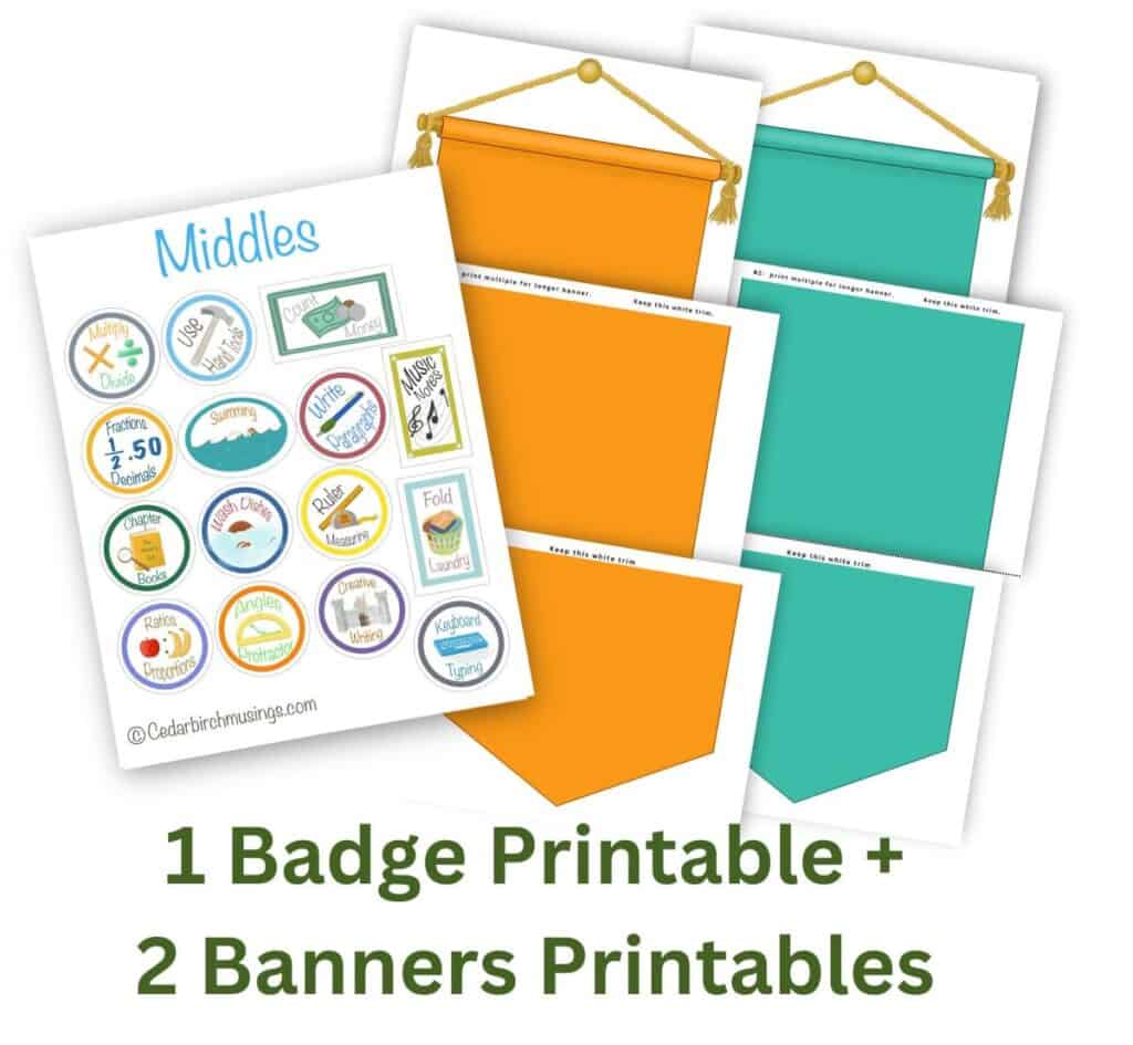 middles badges and banner sample