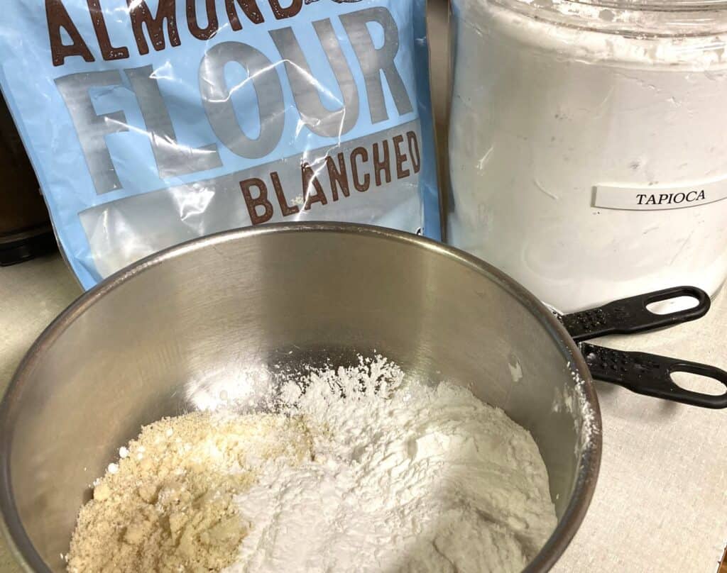 almond flour and tapioca flour