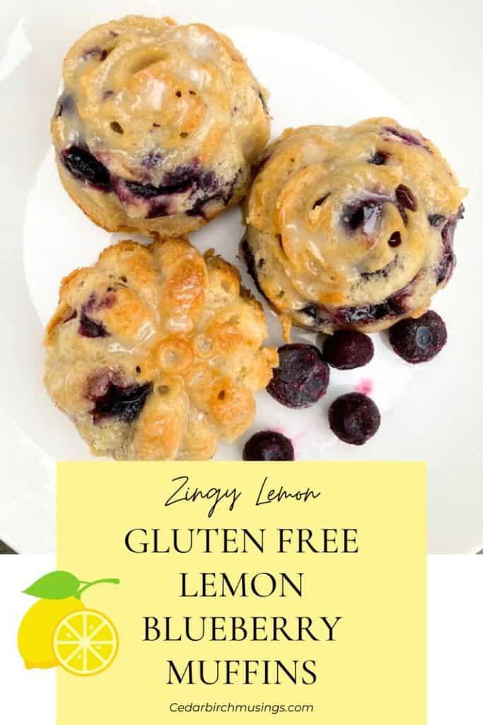 Gluten free lemon blueberry muffins