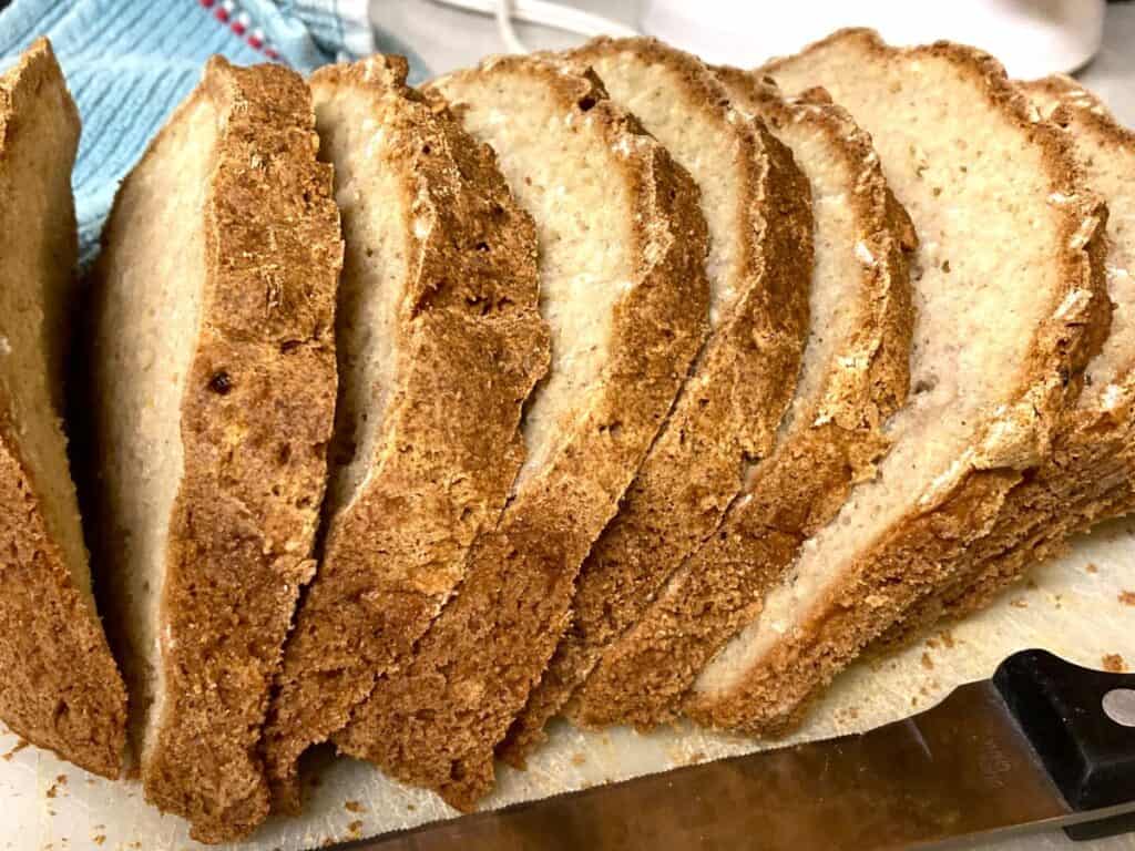 Sliced air fryer bread