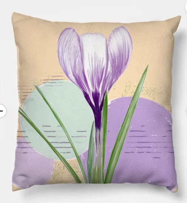 crocus pillow