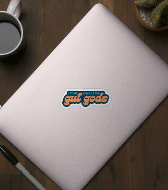 viny sticker on laptop