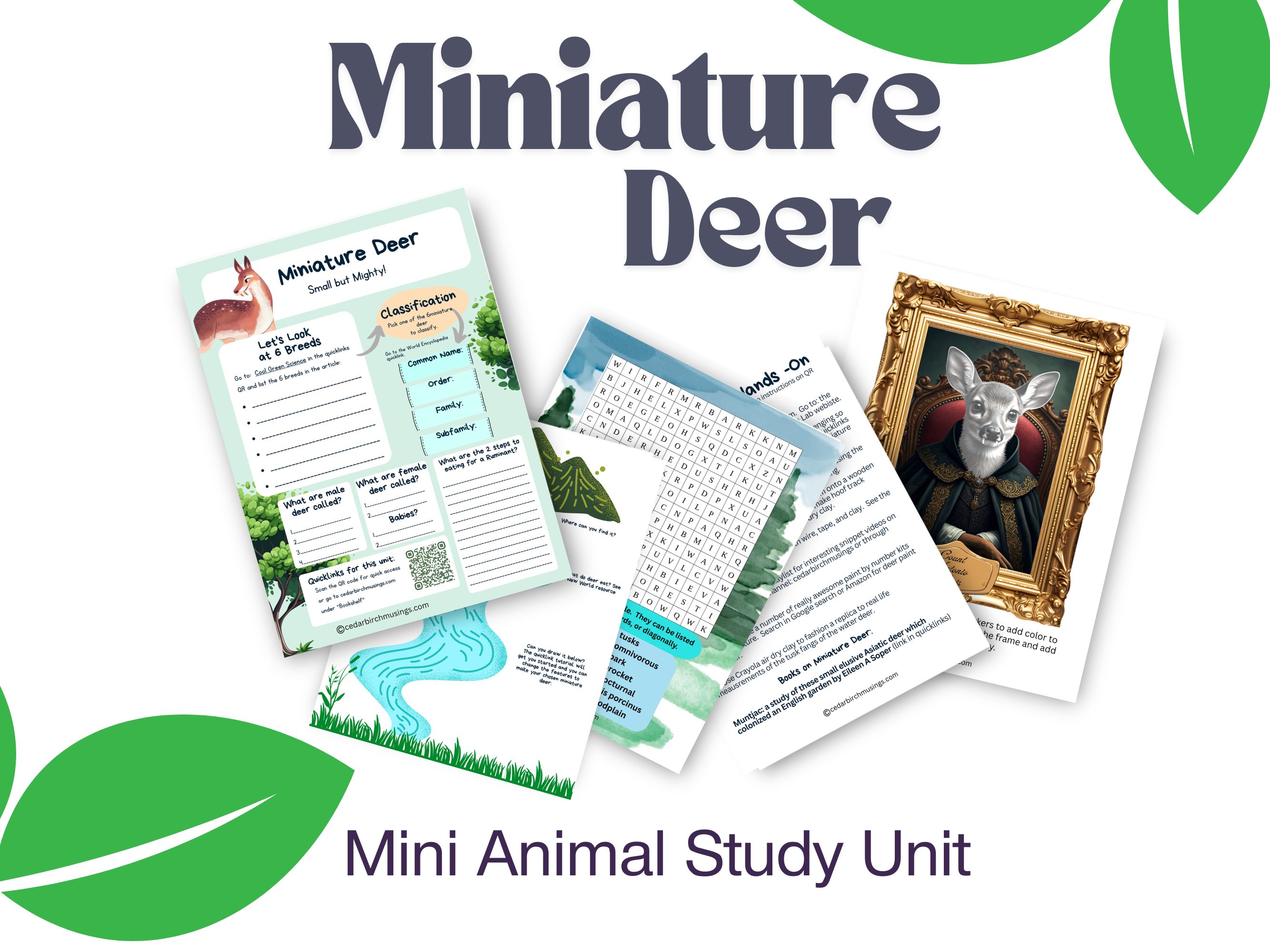 Miniature deer unit sample