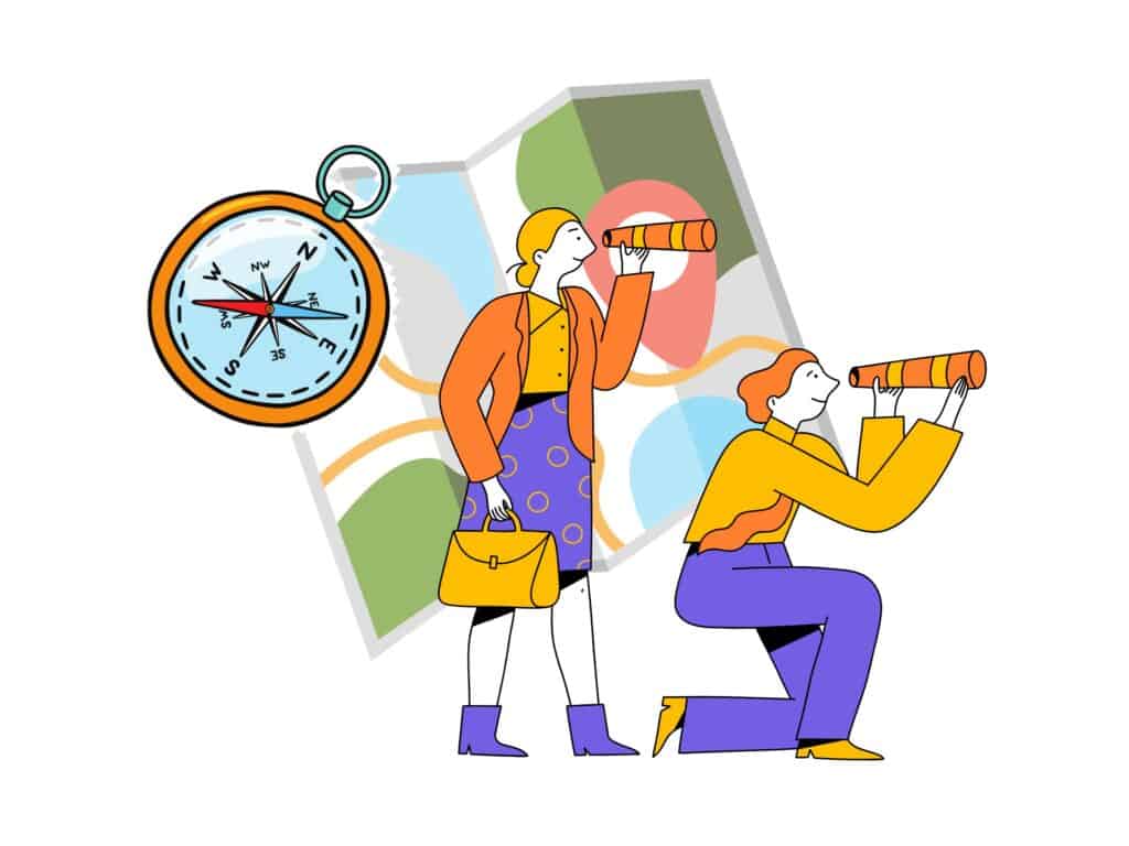 young people launch with telescopes