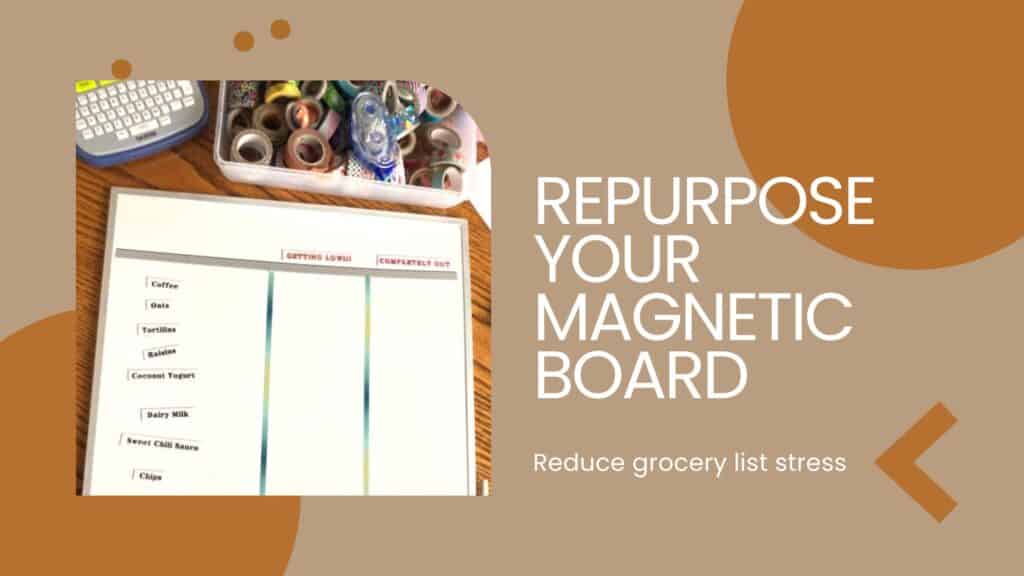 Repurpose you dry erase board title