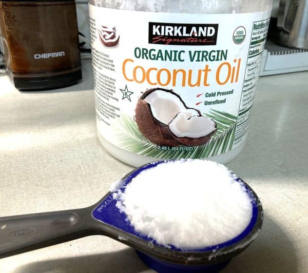 Solid coconut oil
