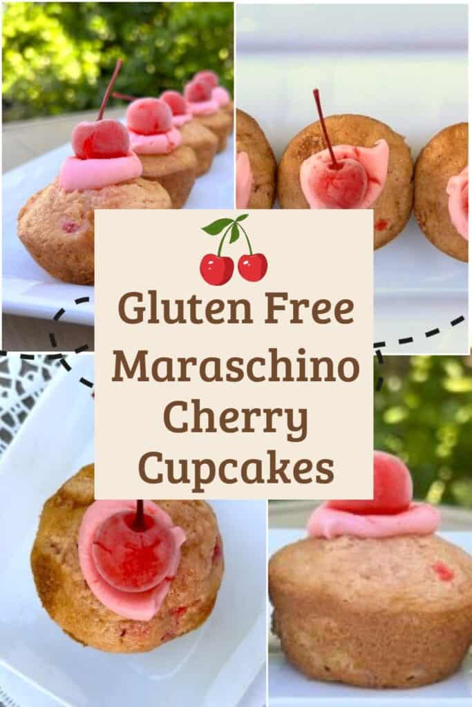 Cherry cupcake collage